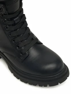 Scarponcini Lace Up Bootie V3A5-83120-1464 S Nero