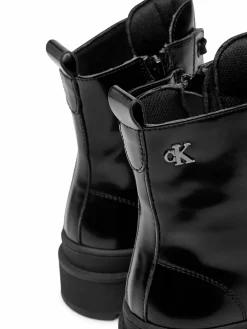 Scarponcini Lace-Up Bootie V4A5-81031-1453 S Nero