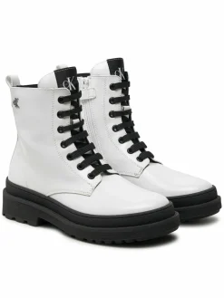 Scarponcini Lace-Up Bootie V4A5-81031-1453 S Bianco