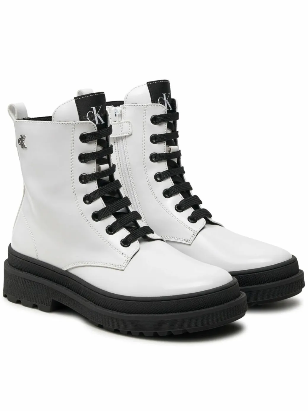 Scarponcini Lace-Up Bootie V4A5-81031-1453 S Bianco