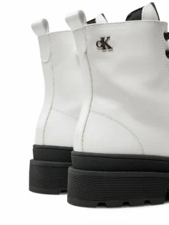 Scarponcini Lace-Up Bootie V4A5-81031-1453 S Bianco