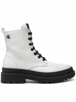 Scarponcini Lace-Up Bootie V4A5-81031-1453 S Bianco