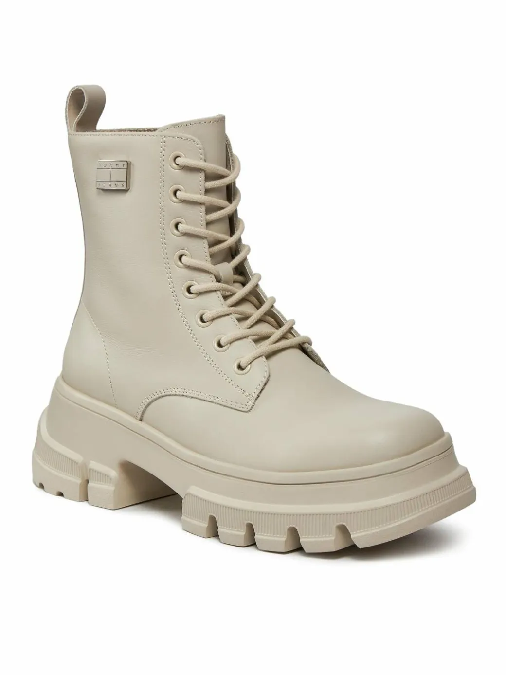 Scarponcini Tjw Chunky Leather Boot EN0EN02503 Beige
