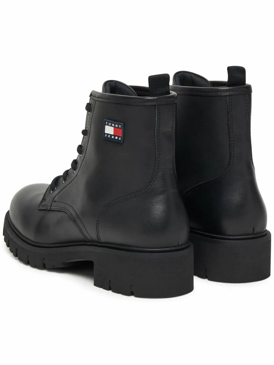Scarponcini Tjw Lace Up Leather Boot EN0EN02824 Nero