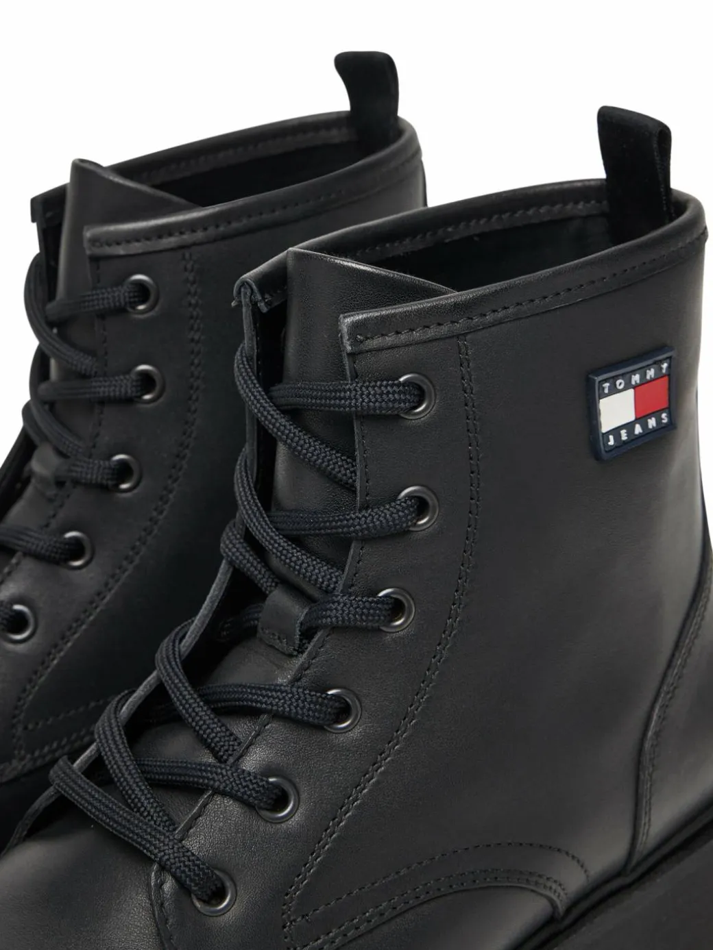 Scarponcini Tjw Lace Up Leather Boot EN0EN02824 Nero