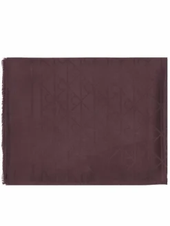 Scialle Emblem Aop Glossy Tonal Scarf LV04F8096G Bordeaux