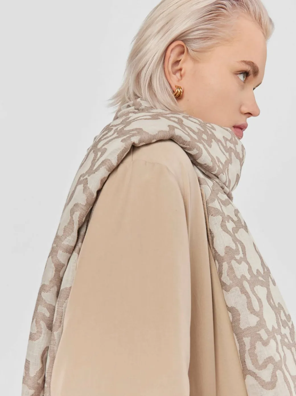 Scialle 2000786347 Marrone