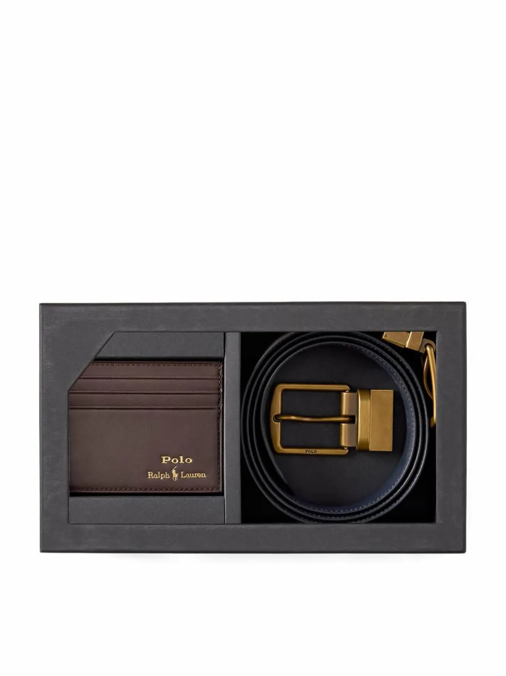 Set portacarte e cintura 405880721002 Marrone
