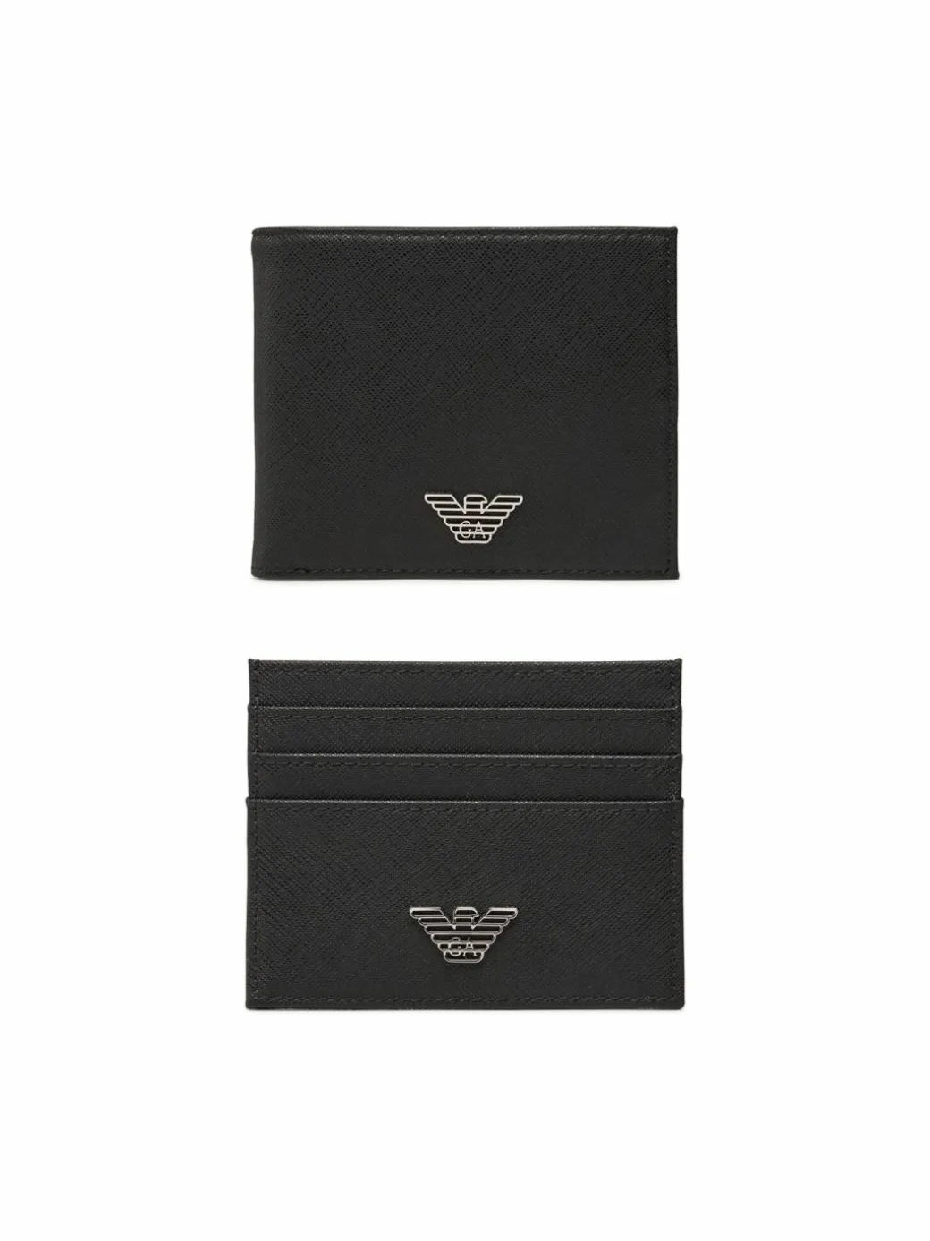 Set portafoglio e portacarte Y4R237 Y138E Nero