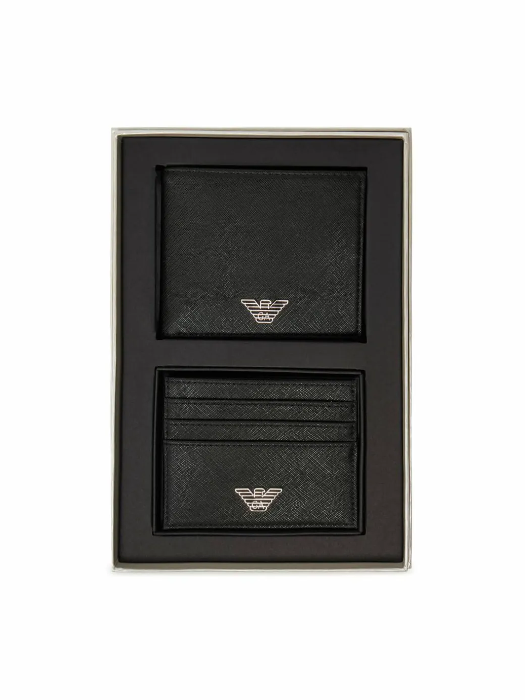 Set portafoglio e portacarte Y4R237 Y138E Nero