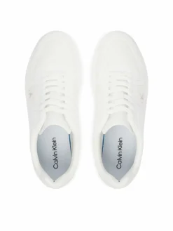 Sneakers Classic Cups Laceup Knit HM0HM02130 Bianco