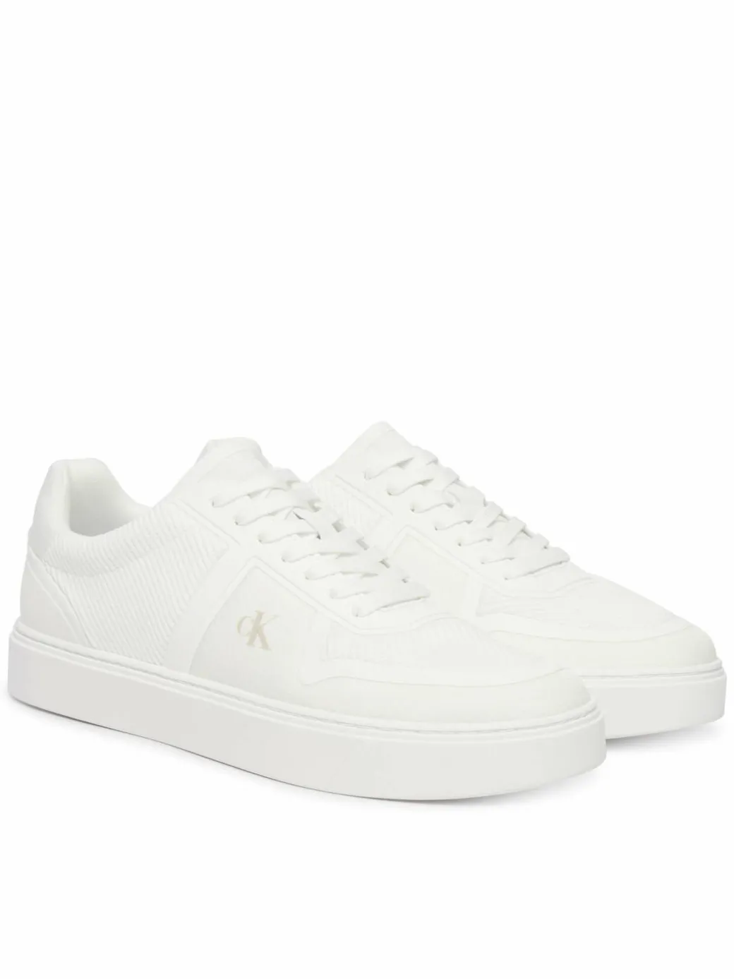 Sneakers Classic Cups Laceup Knit HM0HM02130 Bianco