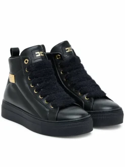 Stivaletti High Top Lace Up F4-A9E-0362-1251930 D Nero