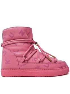 Stivali da neve Full Leather Print 65202-088 Rosa