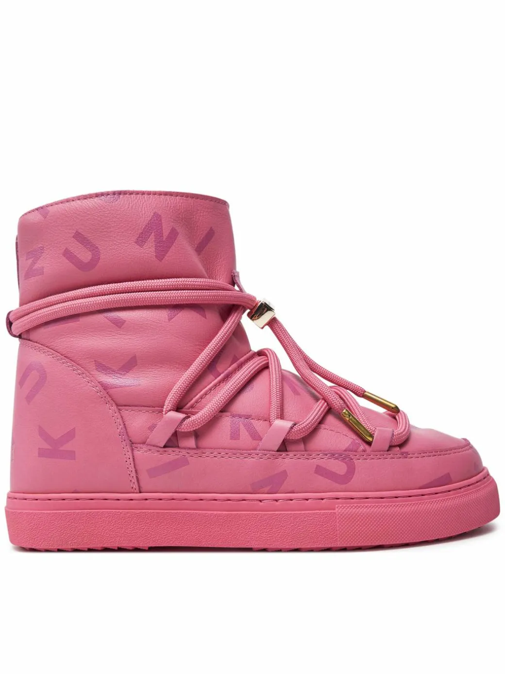 Stivali da neve Full Leather Print 65202-088 Rosa