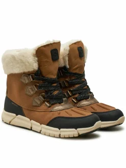 Stivali da neve J Flexyper Girl B Ab J46APA 0AU50 C6175 S Marrone