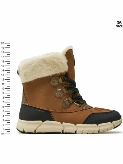 Stivali da neve J Flexyper Girl B Ab J46APA 0AU50 C6175 S Marrone