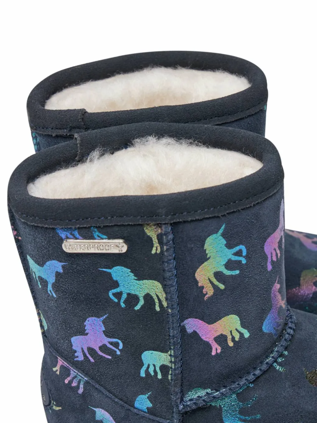 Stivali da neve Rainbow Unicorn Brumby K12373 Blu scuro