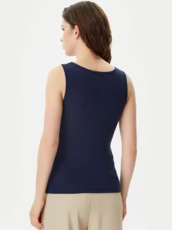 Top 585421-00 Blu scuro Slim Fit