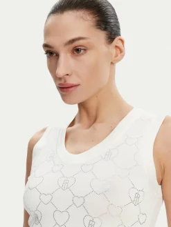 Top FR25ST4003K414R9 Écru Regular Fit