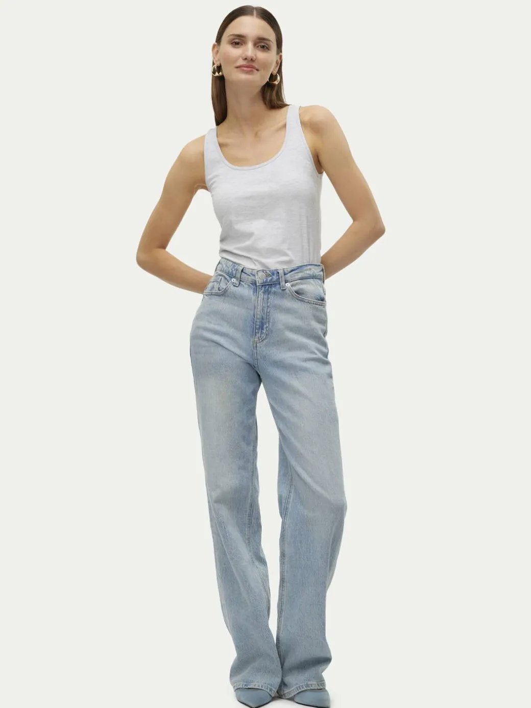 Top Lulu 10323756 Grigio Regular Fit