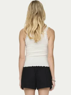Top Sara 15345994 Crema Slim Fit