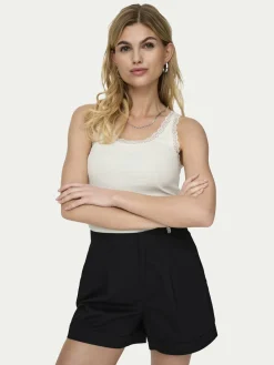 Top Sara 15345994 Crema Slim Fit
