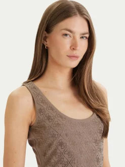 Top W6GP10 K2932 Marrone Regular Fit