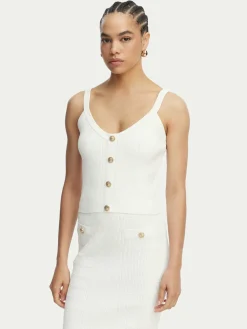 Top W5YR10 Z0130 Bianco Regular Fit