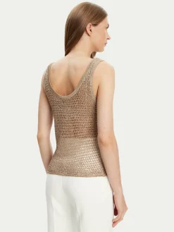 Top W5YR29 Z37G0 Beige Regular Fit