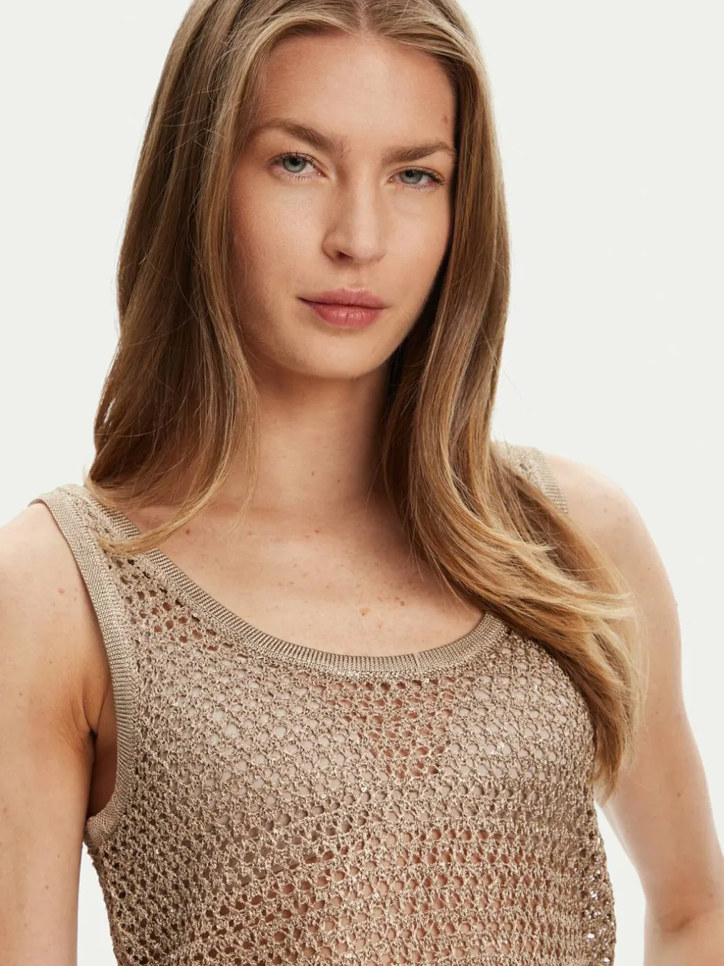 Top W5YR29 Z37G0 Beige Regular Fit