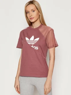 T-shirt adicolor Split Trefoil HC7044 Rosa Regular Fit