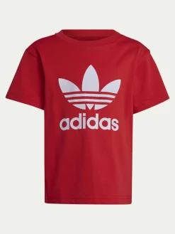 T-shirt adicolor Trefoil IY2387 Rosso Regular Fit