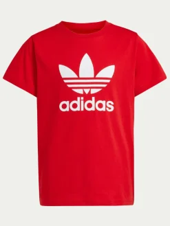 T-shirt adicolor Trefoil IY7423 Rosso Regular Fit
