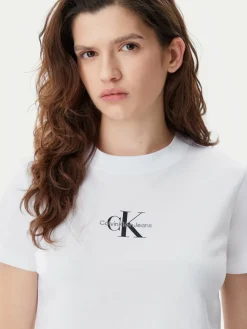 T-shirt Baby Tee J20J223113 Bianco Slim Fit