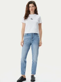 T-shirt Baby Tee J20J223113 Bianco Slim Fit