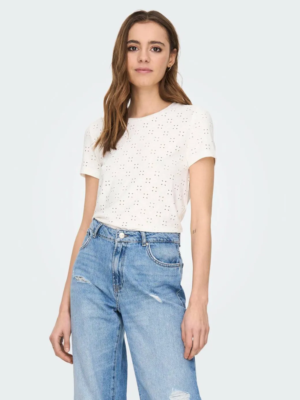 T-shirt 15158450 Bianco Regular Fit