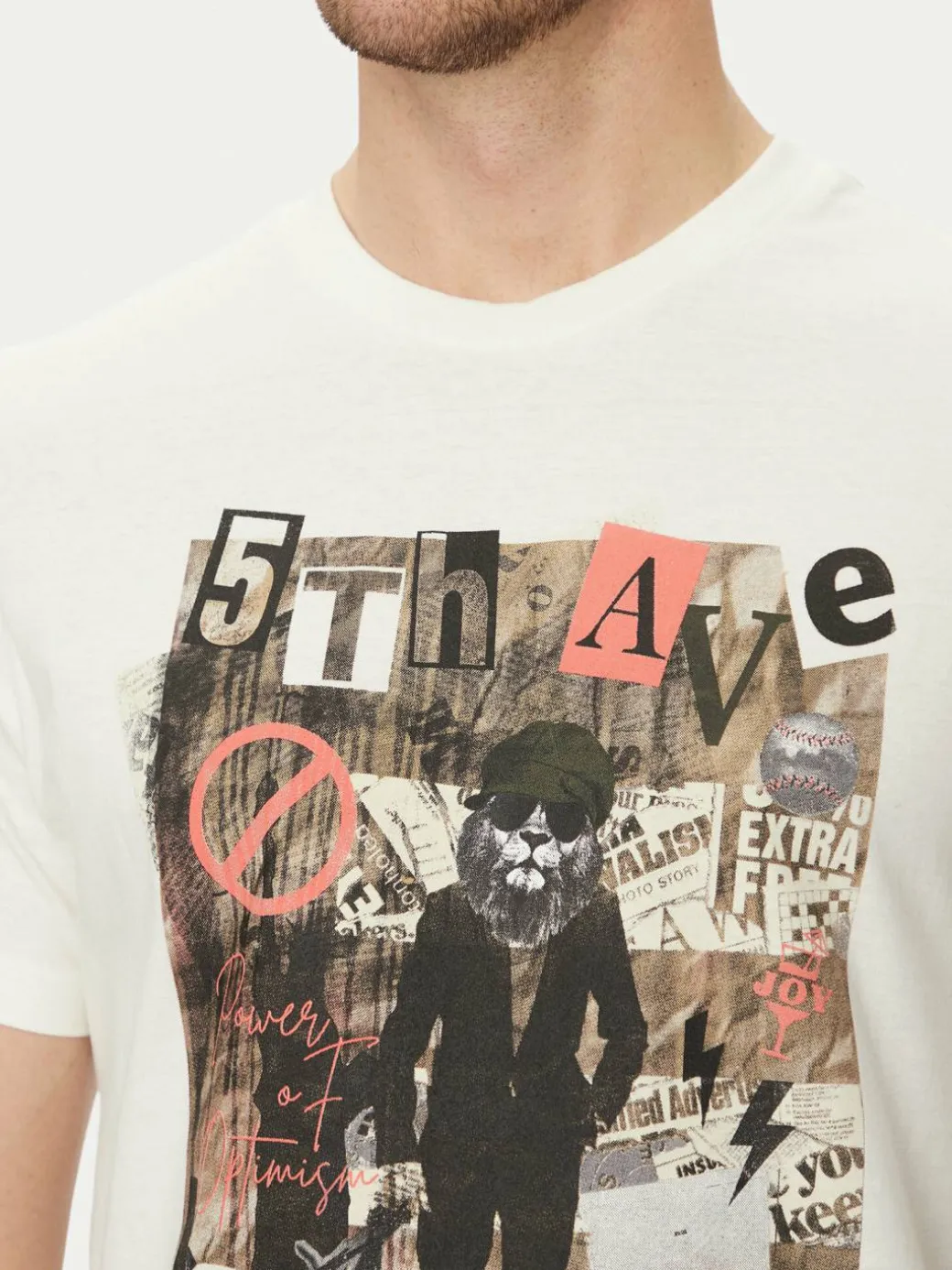 T-shirt 20717965 Bianco Regular Fit