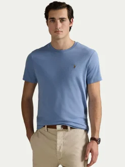 T-shirt 710740727095 Blu Custom Slim Fit
