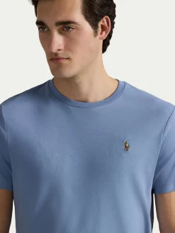 T-shirt 710740727095 Blu Custom Slim Fit