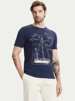 T-shirt 90509 Blu scuro Regular Fit