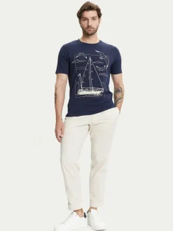 T-shirt 90509 Blu scuro Regular Fit