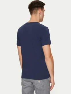 T-shirt Caleb U97M00 KCD31 Blu scuro Slim Fit