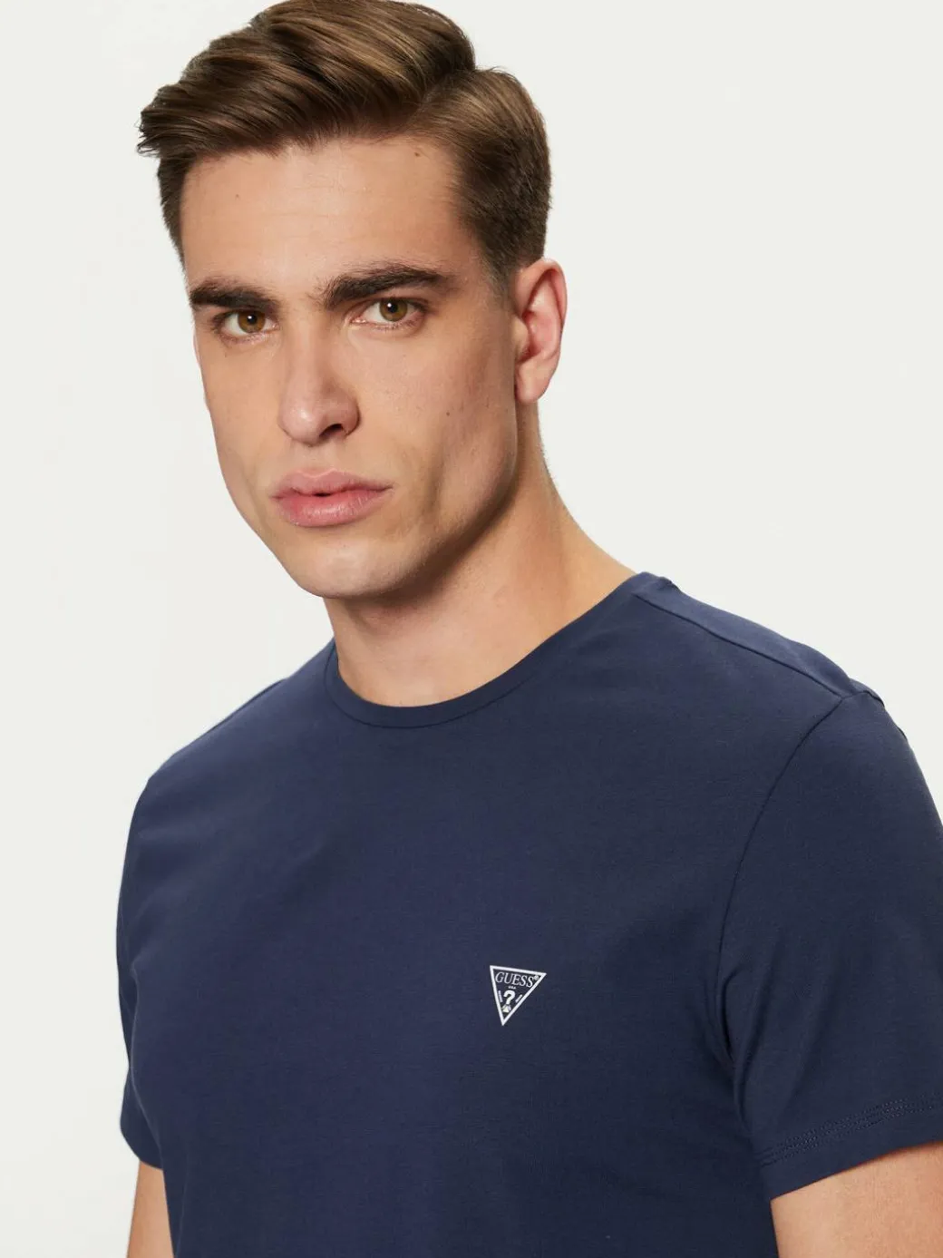 T-shirt Caleb U97M00 KCD31 Blu scuro Slim Fit