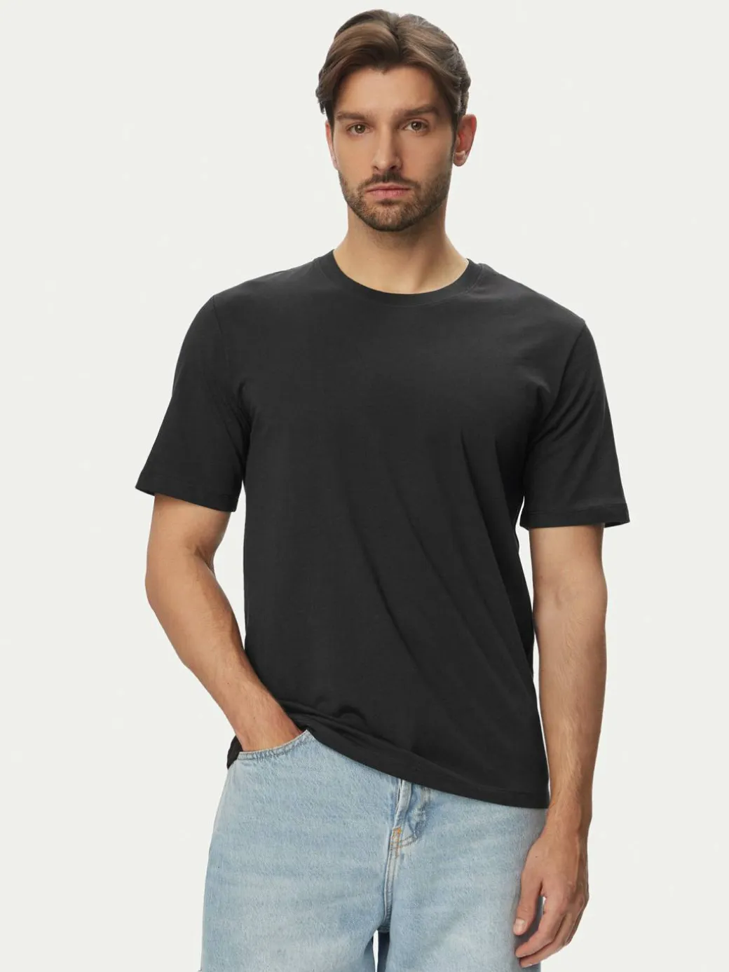 T-shirt Calm 12297701 Nero Regular Fit