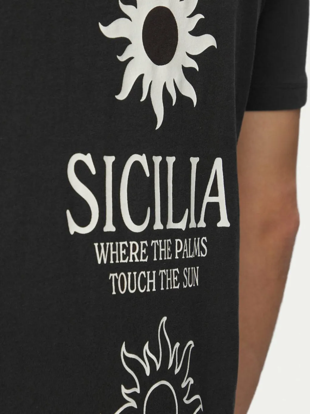 T-shirt Calm 12297701 Nero Regular Fit