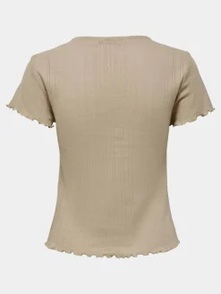 T-shirt Carlotta 15256154 Beige Tight Fit