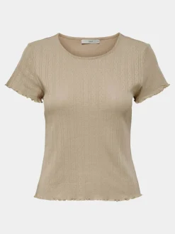 T-shirt Carlotta 15256154 Beige Tight Fit