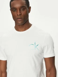 T-shirt Chest Logo K10K114146 Bianco Regular Fit