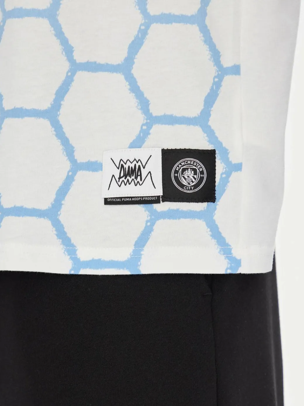 T-shirt CWC Hoops x Man City 631695 Bianco Regular Fit